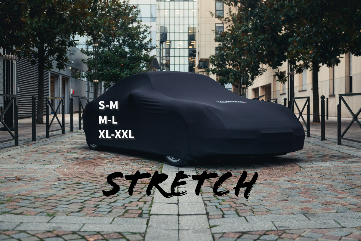 Stretch™ indoor car cover on a sports car