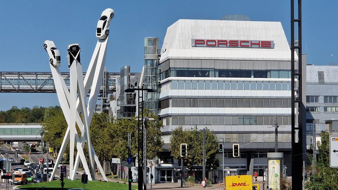 Site Porsche à Zuffenhausen près de Stuttgart