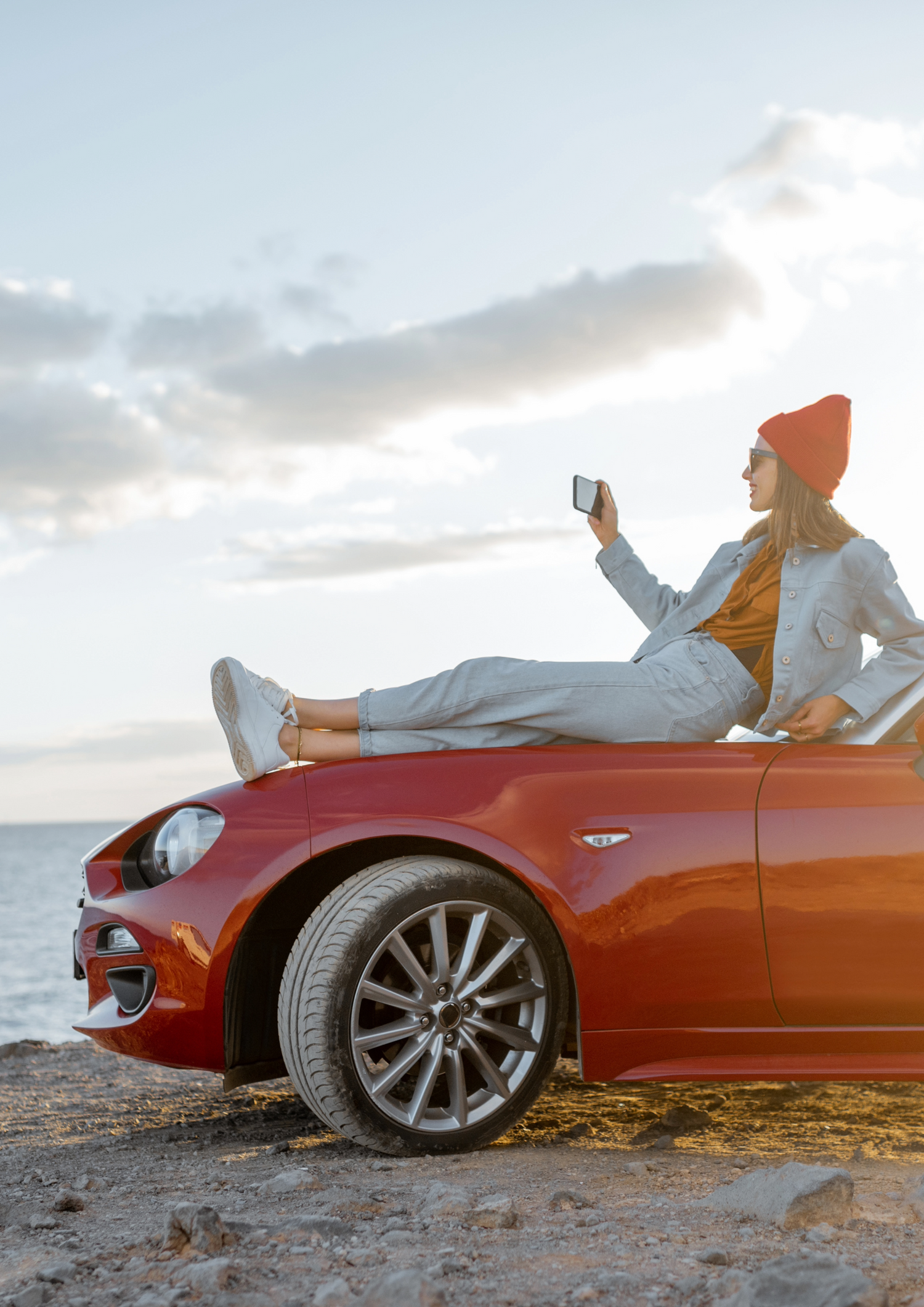 Roadster à la plage