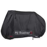Housse vélo imperméable My Roadster installée en extérieur